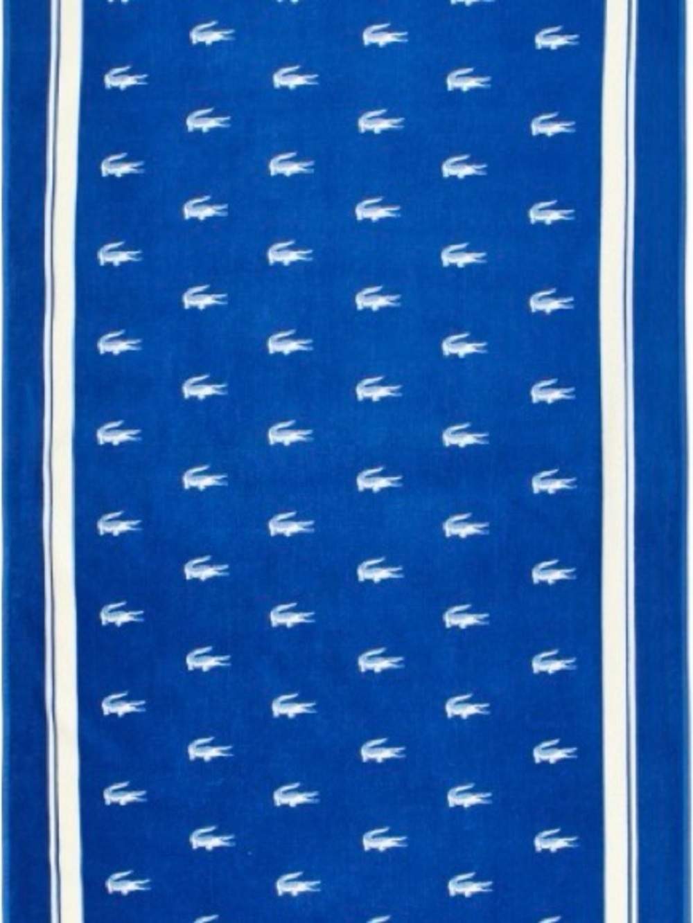 Lacoste Croc blue & white pattern towel